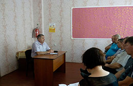 Cільський голова Білозірської об'єднаної територіальної громади Володимир Міцук провів зустріч із учасниками АТО 