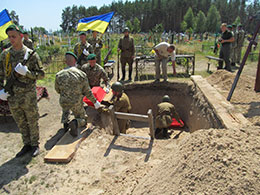У селі Геронимівка  відбулося перепоховання останків воїнів загиблих у Другій світовій війні