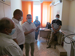 Керівництво району з робочим візитом відвідало КНП «Черкаська центральна районна лікарня» 