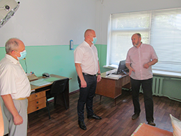З робочим візитом керівництво району відвідало КНП «Черкаська районна лікарня с. Мошни»